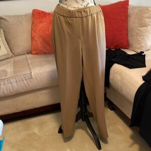 Camel, NWT, J.Jill, easy fit Petite knit pant, plain (no pockets) back.